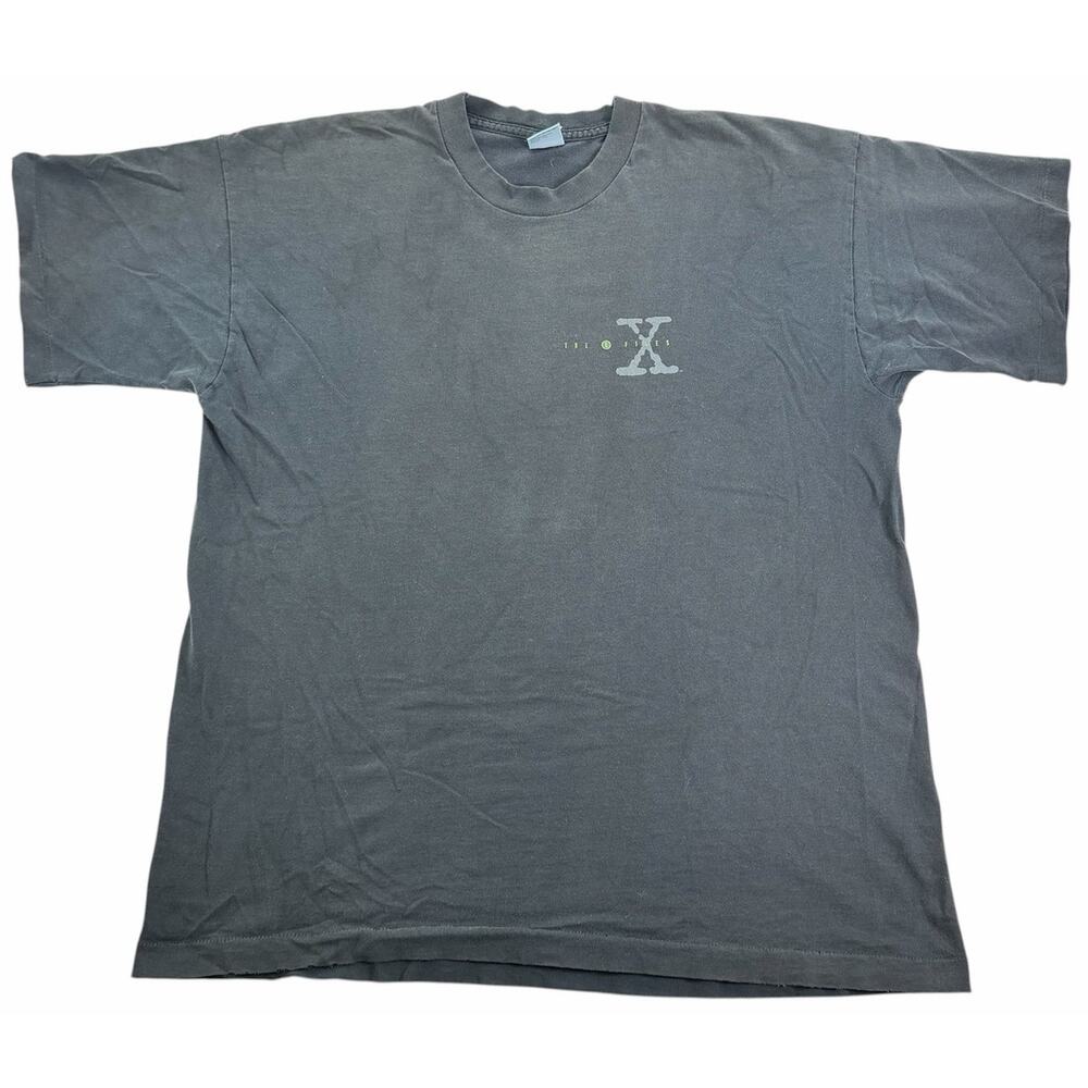 Vintage 90s The X Files TV Series Promo Shirt Men's XL Movie Show USA T-Shirt